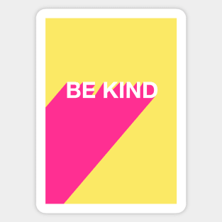 BE KIND TYPOGRAPHY DESIGN Sticker